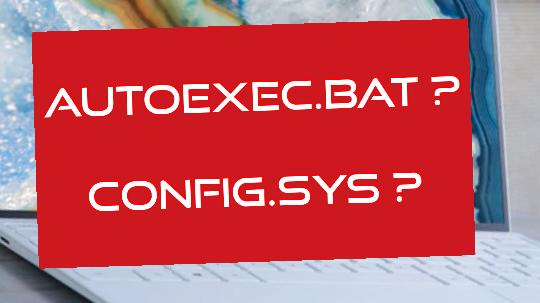 Autoexec Bat And Config.sys Files